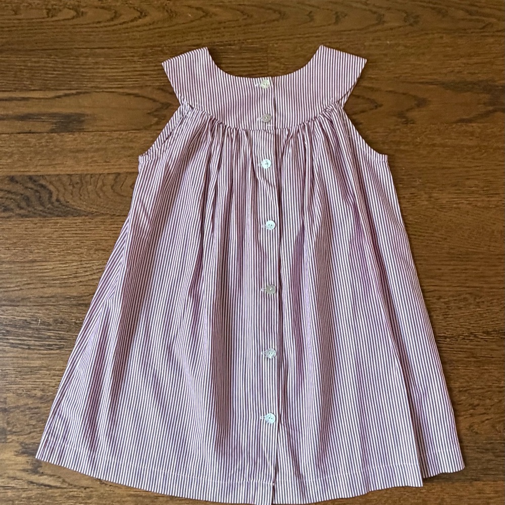 Hannah Kate Crimson & White Stripe Dress size 5 - Picture 2 of 4
